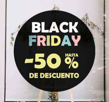 Vinilo Frase Black Friday Moderno Tenvinilo