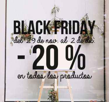 Vinilos De Black Friday Para Escaparate Tenvinilo