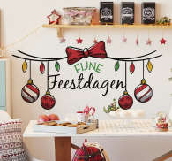 Kerststickers Fijne Feestdagen Tenstickers