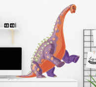 T Rfolie Gruseliger Dinosaurier Mit Langem Hals Tenstickers