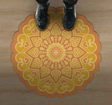 Tapis Vinyl Mandala Sticker De Mandala Boho TenStickers