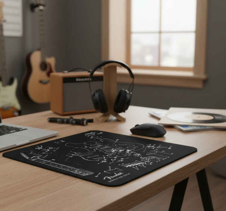 Alte mouse pad-uri pentru chitară fender destructurată - TenStickers