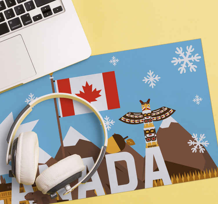 Canadian Symbols original mouse pad - TenStickers
