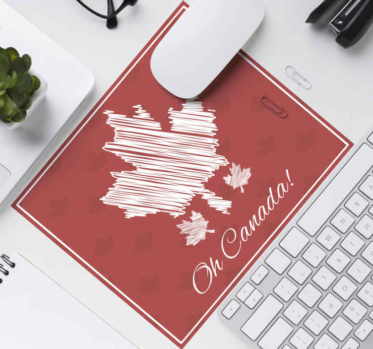 tapis de souris original Oh canada! - TenStickers
