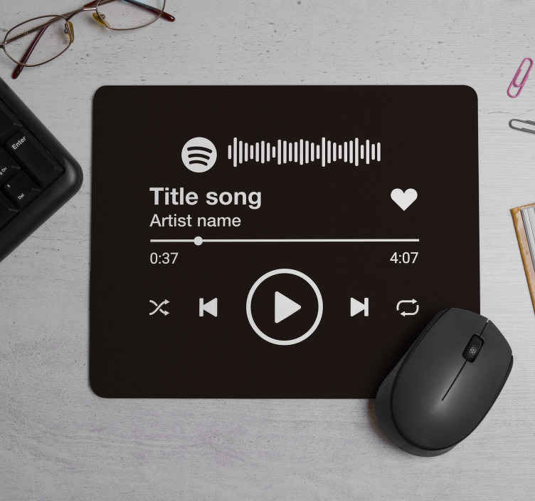 Mousepad con Spotify Code