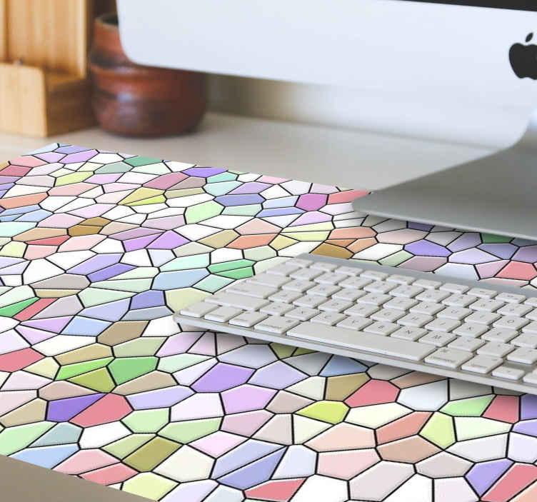 Mosaiikkivärikkäät muodot kuviomatto - Tenstickers