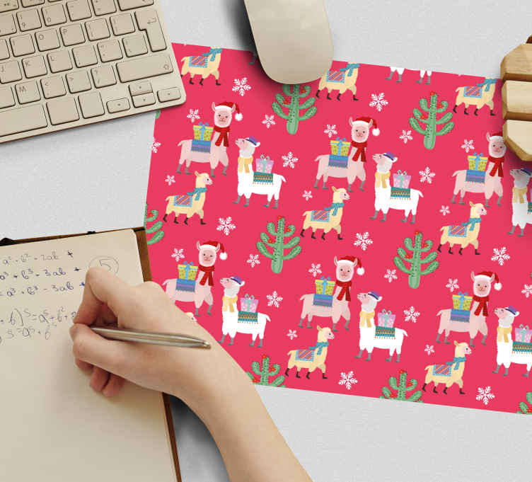 Noel lama desen daha fare altlığı - TenStickers
