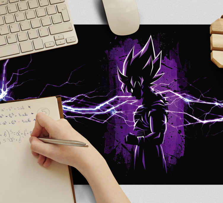 Mousepad Dragon Ball Goku Super Saiyajin transformações