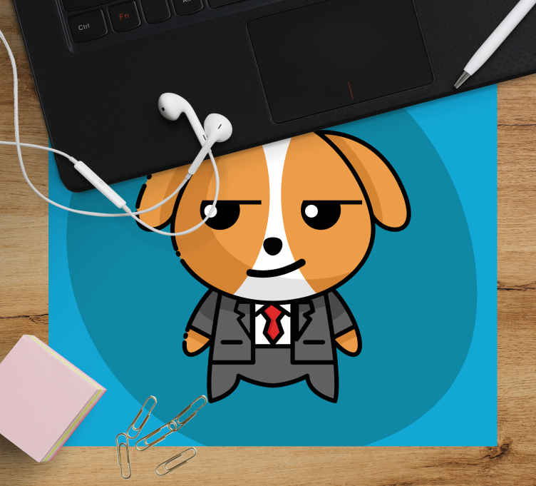 Oryginalna podkładka pod mysz elegancki pies - TenStickers