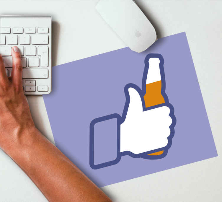 Original mouse pad thumbs up gesture - TenStickers