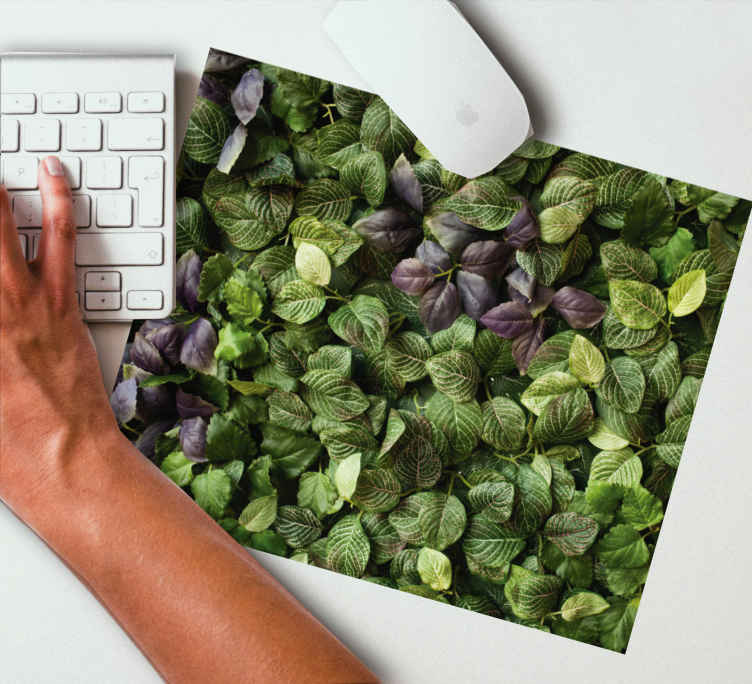Lush leaf arrangement alkuperäinen hiirimatto - Tenstickers