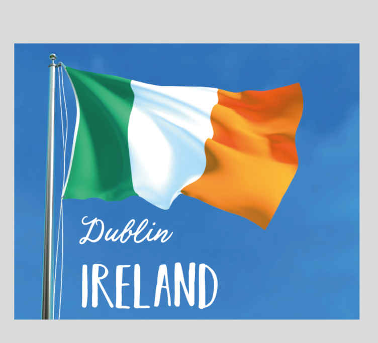 Dublin, Ireland and flag more mousepads - TenStickers