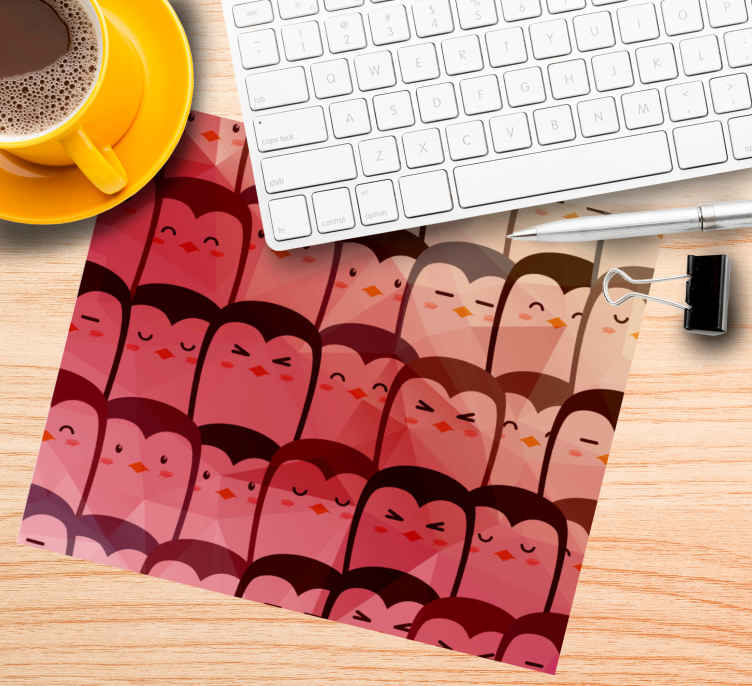 Leikkisä pingviini kuvio hiirimatto - Tenstickers