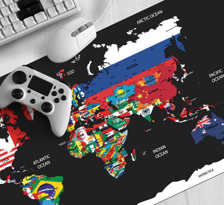 Bản đồ thế giới với các quốc kỳ đầy màu sắc sẽ đem đến cho bạn cảm giác sống động như thể bạn đang đi khắp thế giới. Với mỗi cờ đất nước, bạn sẽ biết thêm nhiều về văn hóa, địa lý và người dân đất nước đó. Đừng chần chừ mà hãy nhấn vào hình để khám phá bản đồ thế giới đặc biệt này!