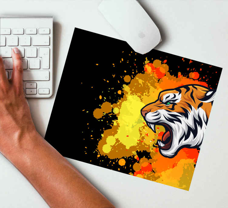 Tiger And Dragon Mousepad Mouse Pad Mat 