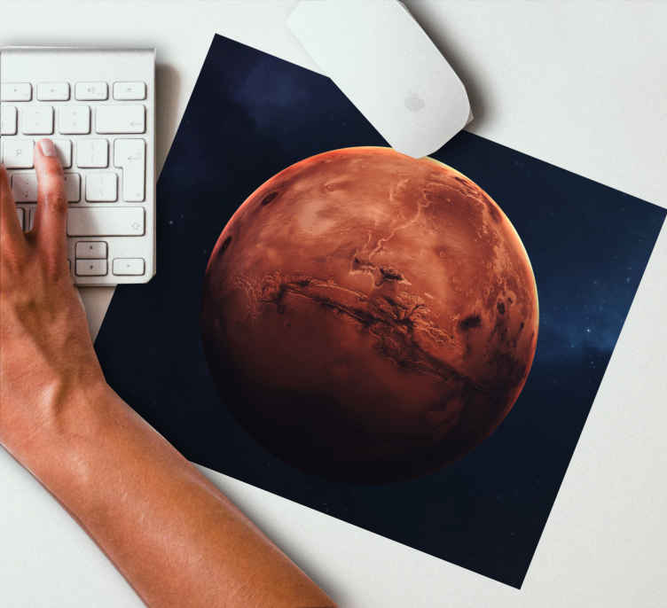 World map mouse pad mars planet view - TenStickers