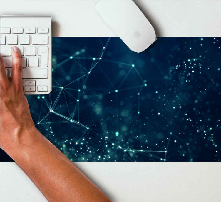 Mouse pad con motivi e texture Molecole astratte