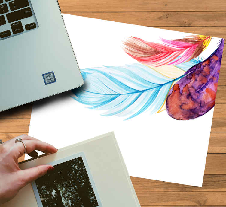 Mouse pad originale Bouquet di piume