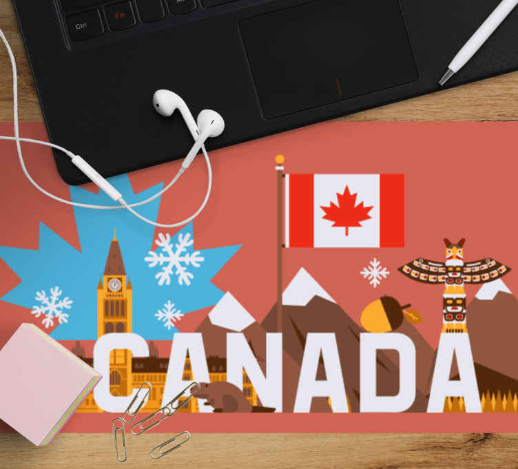 Mouse pad originale Principali simboli del canada