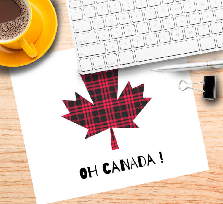 Mouse pad con motivi e texture Oh canada!