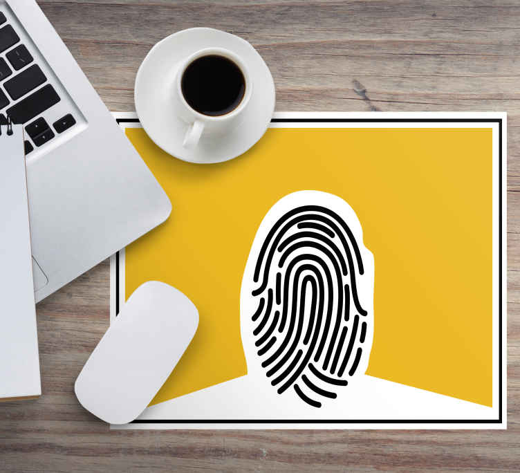 Original mouse pad unique fingerprint design - TenStickers