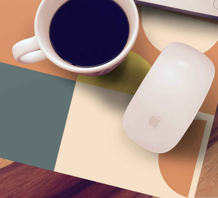 Geometriset värisegmentit kuviolaatta hiirimatto - Tenstickers