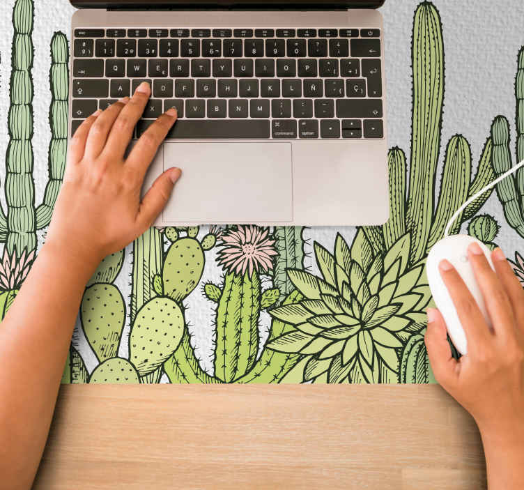 Mouse pad originale Con cactus selvatici