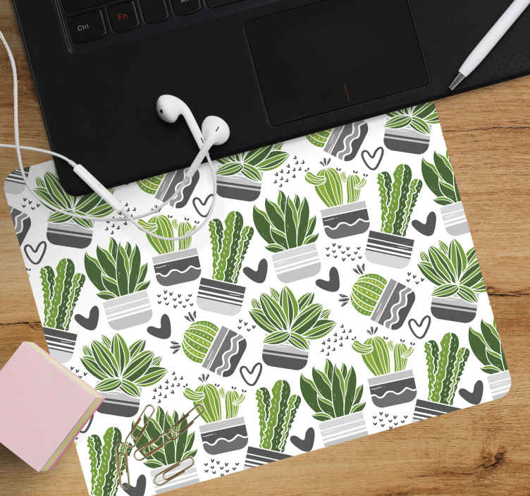 Cactus plant collection musematte tekstur - Tenstickers