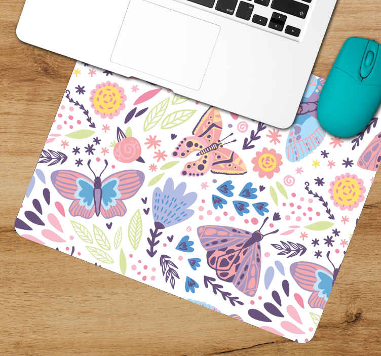 Mouse pad originale Modello di farfalle
