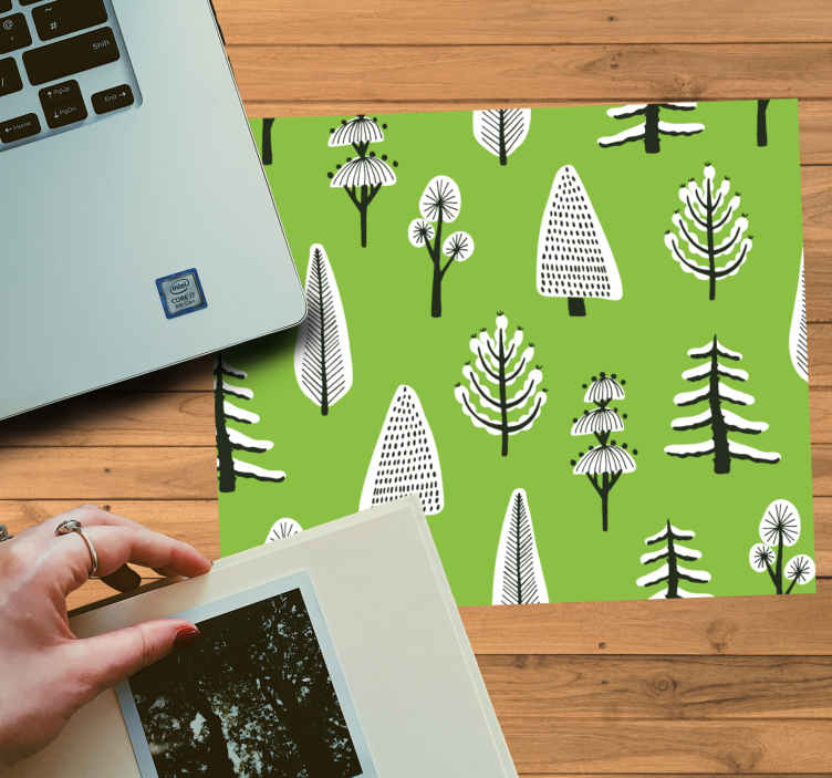 Mouse pad originale Diversi alberi verdi