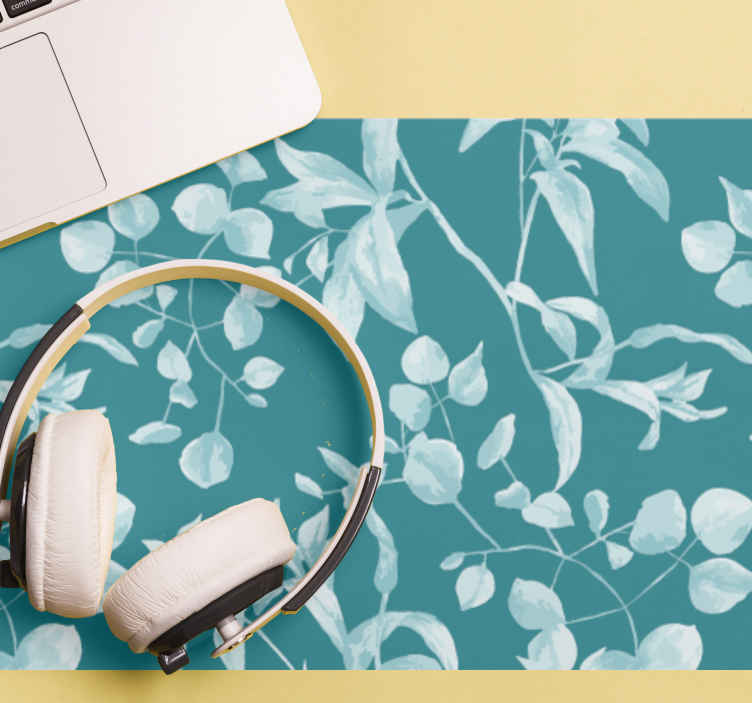 Mouse pad originale Disegno ad acquerello blu