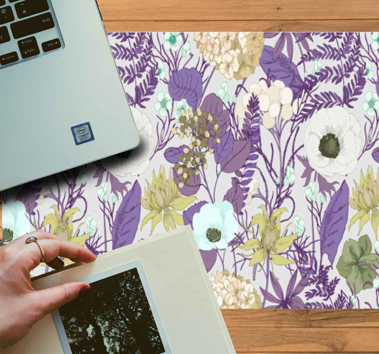 Mouse pad originale Nigella bianca in fiore