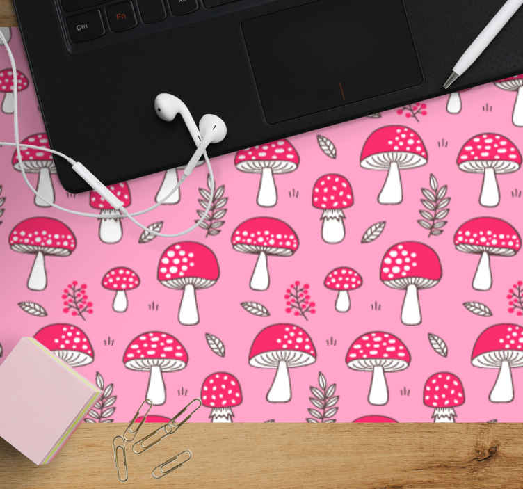 Mouse pad patterns charming mushroom design - TenStickers