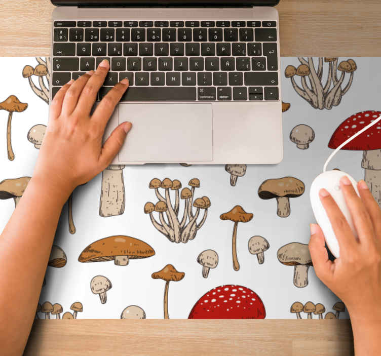 Alkuperäinen hiirimatto viehättävä sieni kuvio - Tenstickers