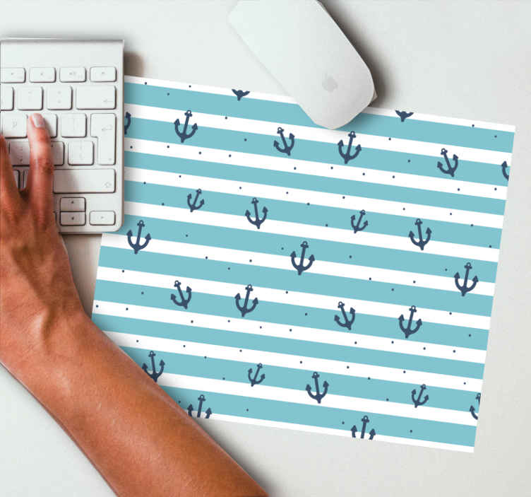 Mouse pad con motivi e texture Ancora su motivo a strisce