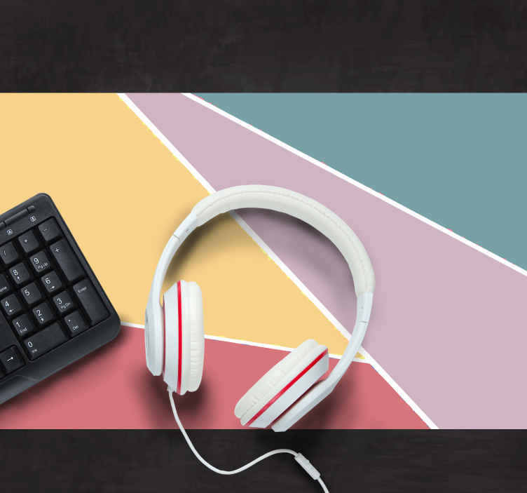 Mouse pad originale Blocco di colore pastello