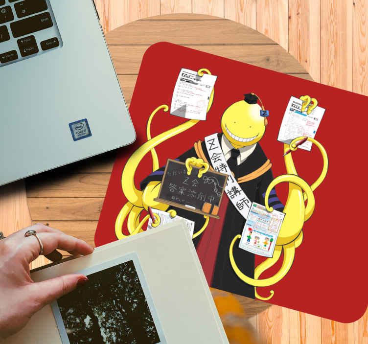 Tappetino per mouse anime Mostro giallo strano