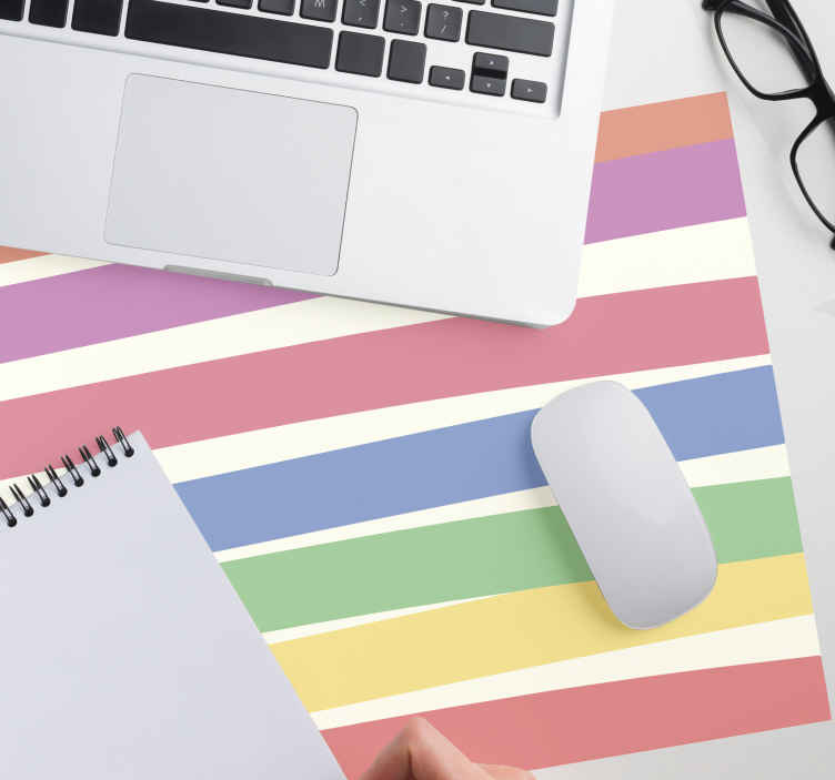 Mouse pad patterns colorful stripe design - TenStickers