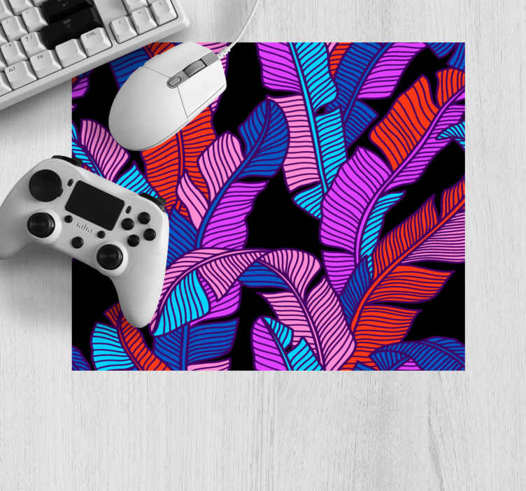 Mouse pad de modele și texturi imprimare frunze vesele - TenStickers