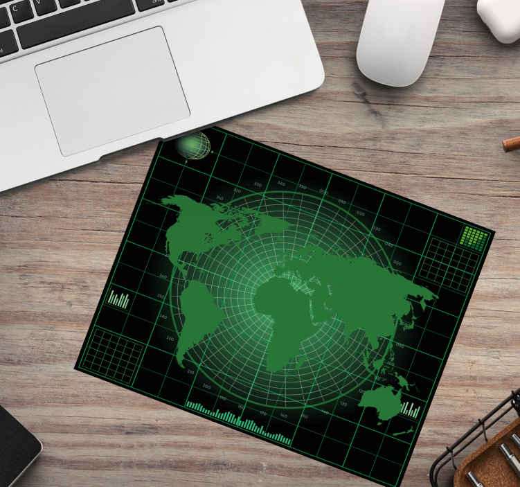 World map countries world map vinyl mouse pad - TenStickers
