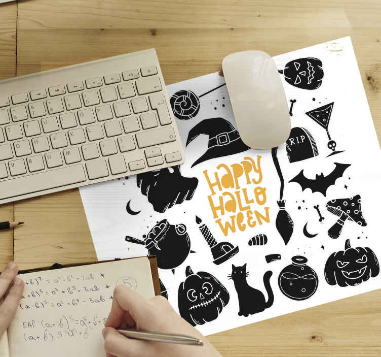 Mouse pad navidad colección feliz halloween - TenVinilo