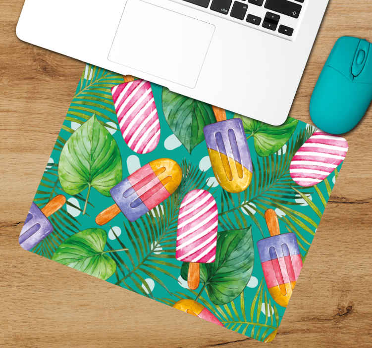 Tapis de souris motif glaces tropicales - TenStickers