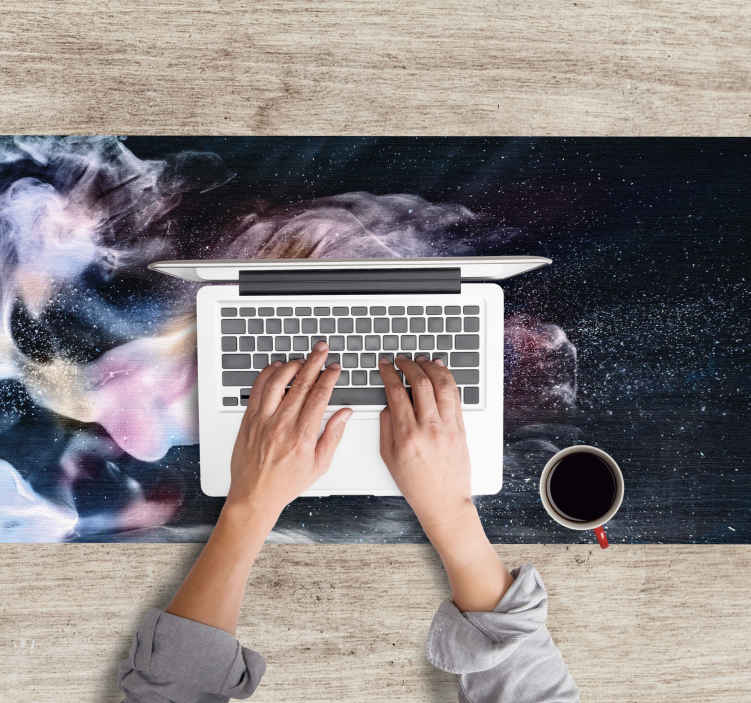 Mouse pad pentru gaming vârtejuri cosmica de nori - TenStickers