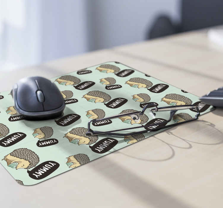 Tapis de souris original personnages de hérisson mignons - TenStickers