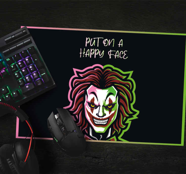 Mouse pad pentru gaming design cu clovn înfricoșător - TenStickers