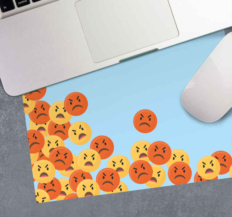 Tapis de souris original expressions d'émoticônes - TenStickers