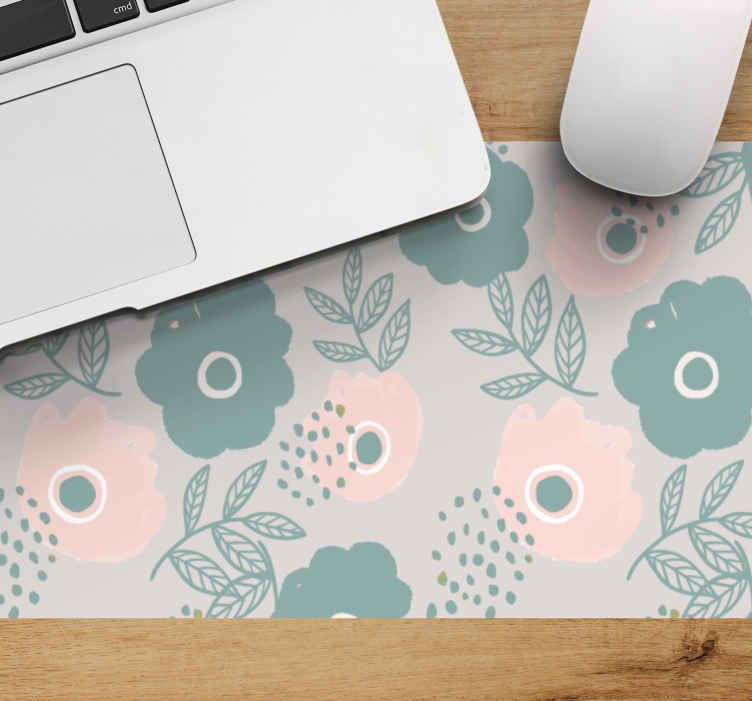 Musematte tekstur blomsterblad komposisjon - Tenstickers