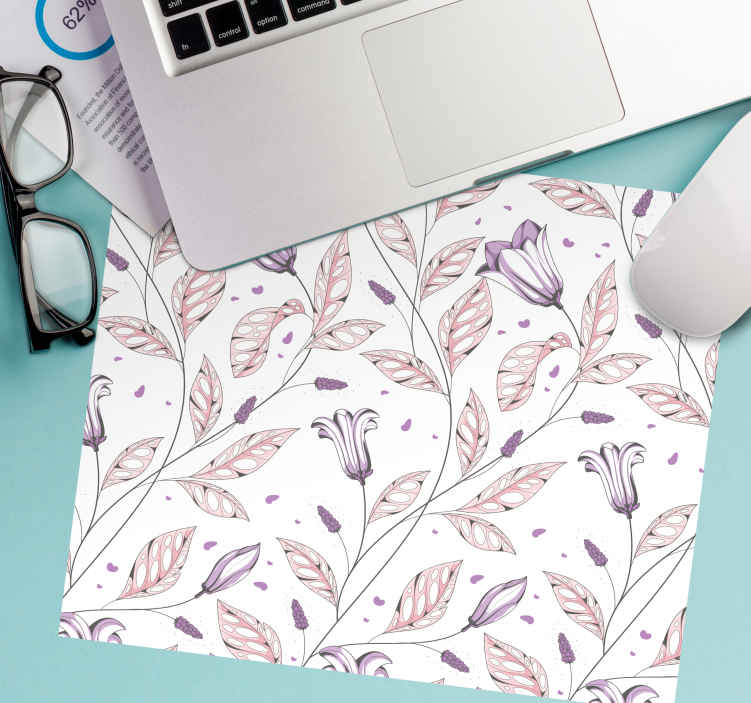 Mouse pad de modele și texturi compoziție de frunze botanice - TenStickers