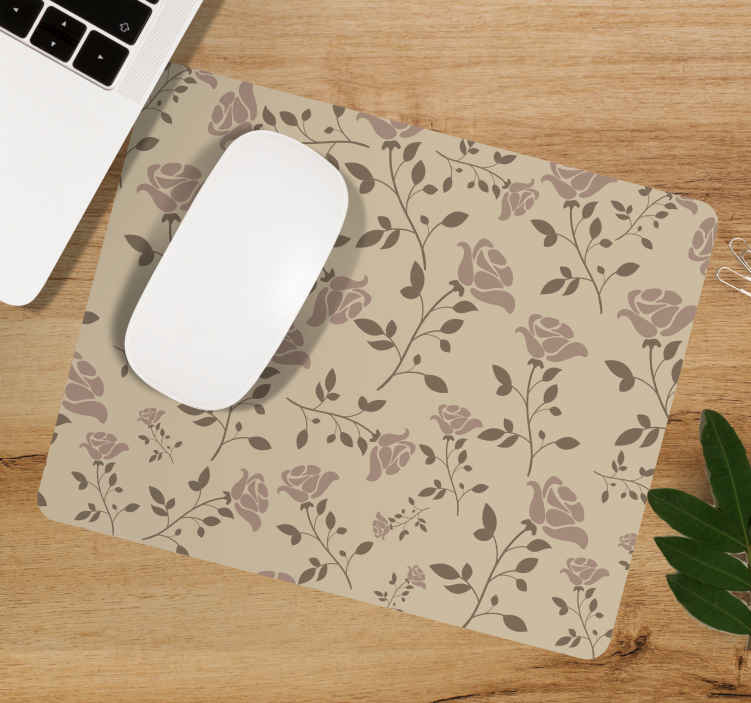 Elegant flora musematte tekstur - Tenstickers