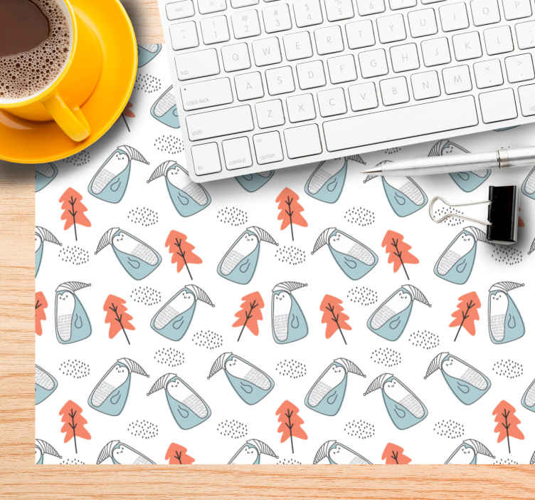 Mouse pad de modele și texturi cu frunze jucăușe - TenStickers